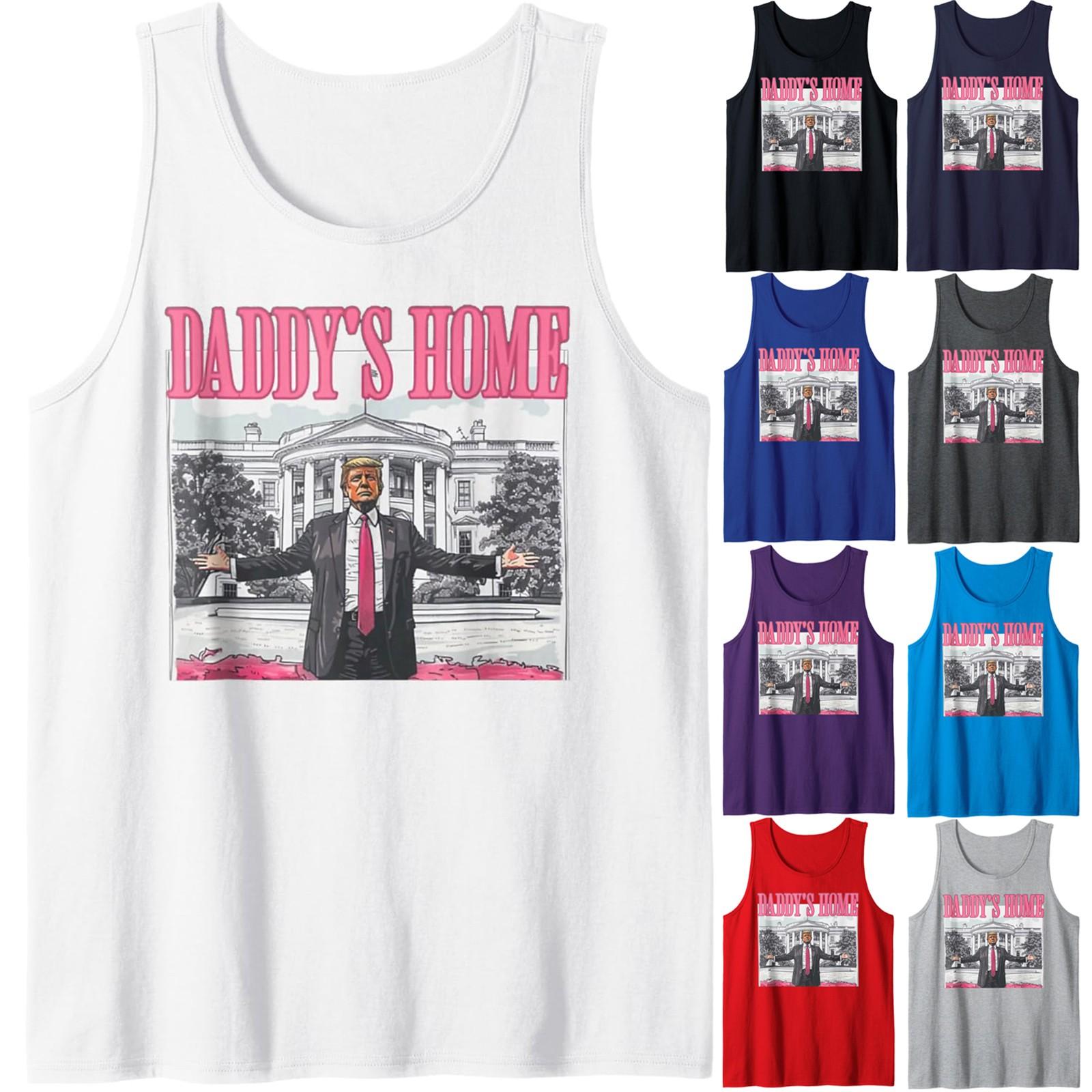 

Women s Fashion Casual Printed Vest O-neck Sleeveless Suspenders Top XXXL синий
