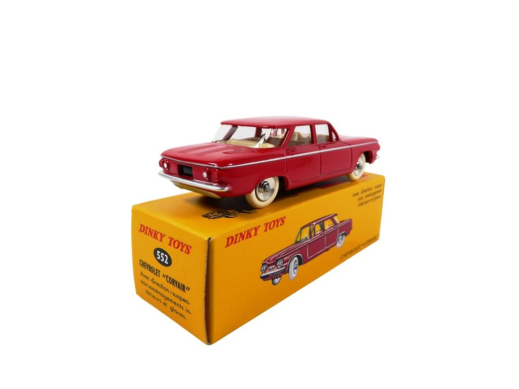 DINKY TOYS DINKY Chevrolet Corvair Red Chevrolet Corvair Reproduction Diecast Car 1/43