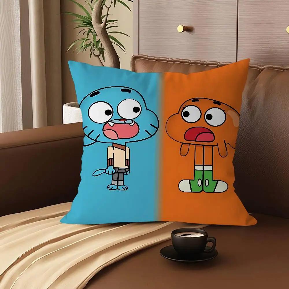 The Amazing World Of Gumball Personalized Pillow Dust Cover Bedroom Kids Party Decoration Pillowcase Birthday Children Gift