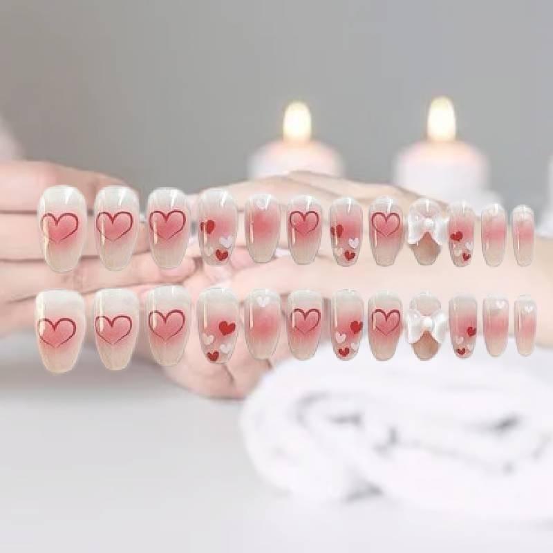 Handmade Wear Nail Fashion Cute Threedimensional Bow Exquisite Nail Patch Style