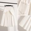 DIMANAF 2026 Plus Size Summer Skirts Women A-Line Cotton Fashion Lady Casual Elegant Long Skirt