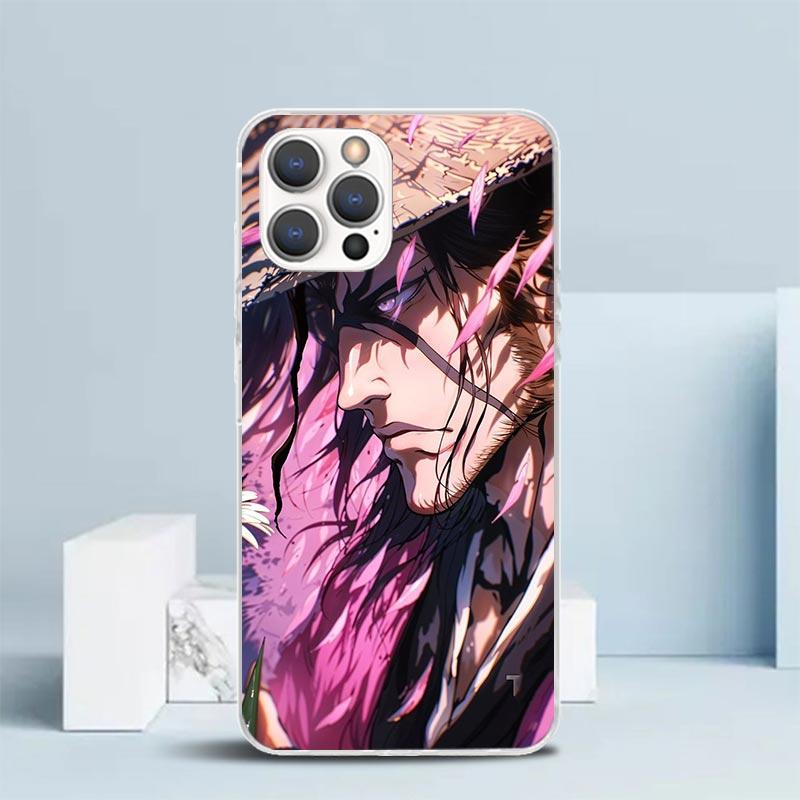Bleach Kyoraku Shunsui Phone Case For IPhone 16 17 Air 16E 15 14 Plus 13 Mini 12 11 Pro Max 7 8 + SE 2020 Soft TPU Back Cover 16