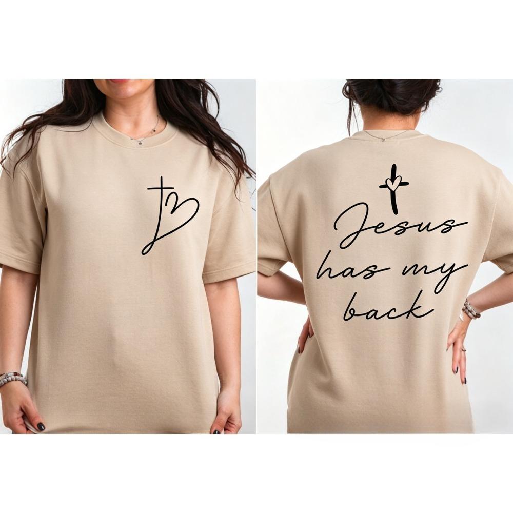 Handwritten Font Faith Cross Heart Graphic TShirt Women Summer Cotton Short Sleeve Christian Gift Casual Daily Life Outfit