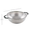 5 Qt Stainless Steel Colander with Soft Grip Handles Footed Base Stability Kitchen Drain Pasta Fruits Vegetables Dishwasher Safe