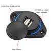 3.1A 12-24V Slide Lid Car Bus Boat Dual USB Port Charger Power Socket Outlet