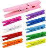 Clothes P, Colored Clothesp 50 PCS 2.9" Natural Birchwood Close P, Strong Grip, Colorful Clothesp, Multi-Purpose Colored Clothes P for Crafts,