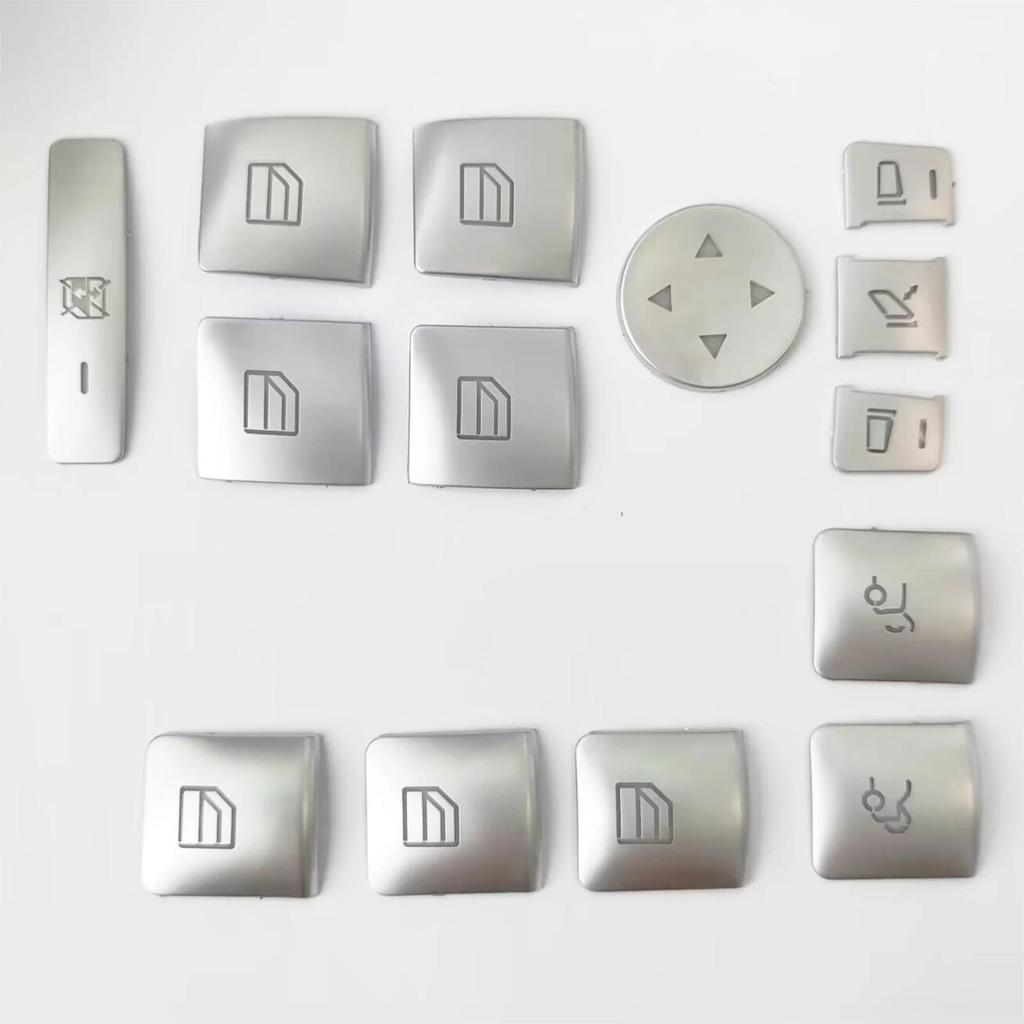 14X Car Accessories Window Switch Button Stickers For Mercedes Benz C180 C200 C230 C250 2008 2009 2010 2011 2012 2013 2014 2015