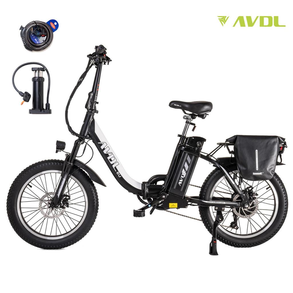 AVDL EU A21S Foldable Adult All Terrain Electric Bicycle 20 Inch 250W Motor 48V14.25Ah Battery Maximum Load 150kg for All Terrain Riding