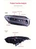 Fits 17-19 Honda Avancier: LED Headlight Assembly with Sequential Turn Signal & Daytime Running Light
