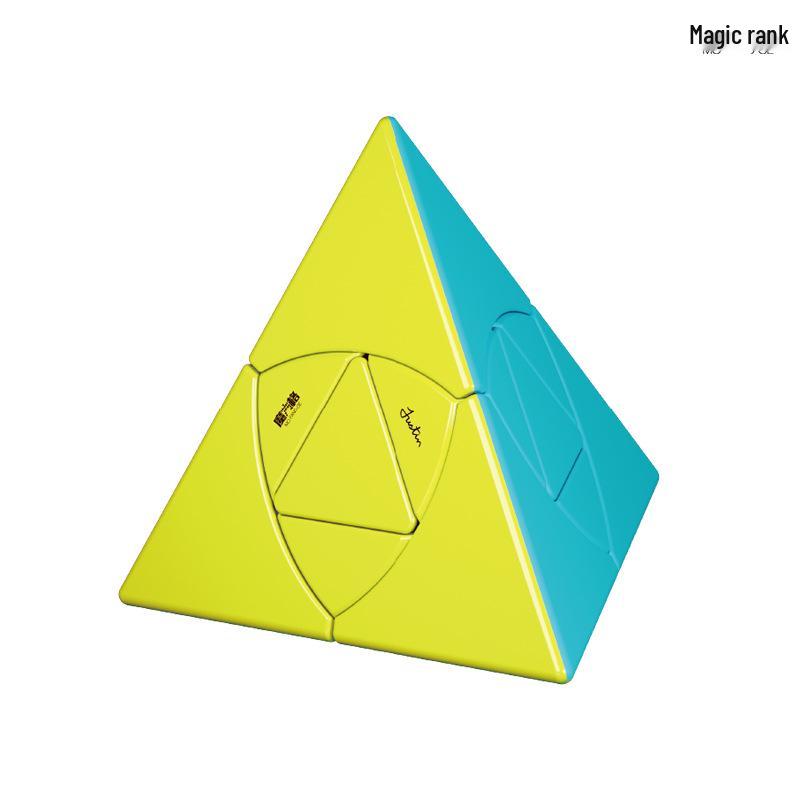 Qiyi 2345 Schicht Schwarz Sticker Magischer Ahornblatt Pyramidenwürfel - Skewb SQ Twisty Unregelmäßig