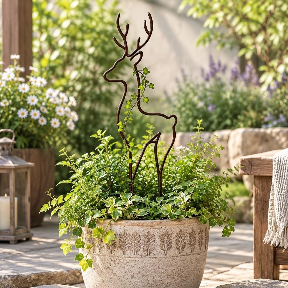 Weather Resistance Cat Plant Fixed Frame Hollow Out Plant Climbing Trellis  Greenhouse