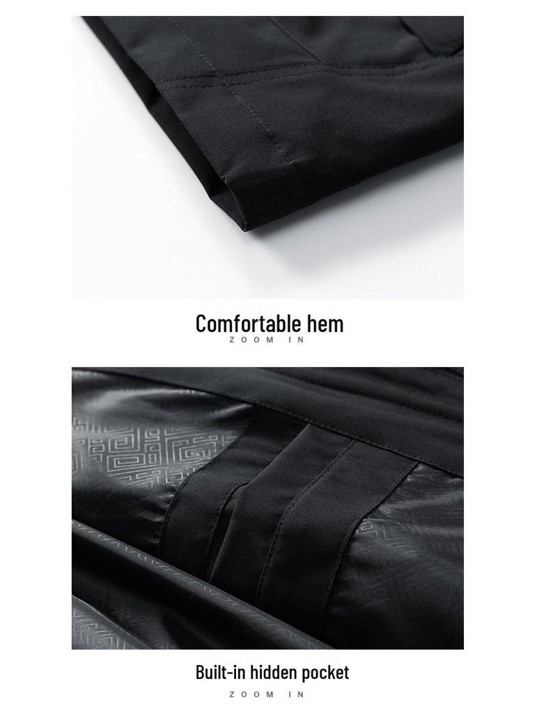 Men's 2025 Spring Trend Hooded Windbreaker: Casual Loose-Fit Workwear Jacket