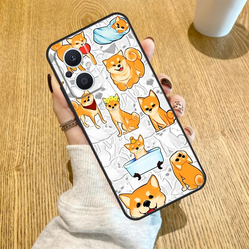 DOGE MEME Shiba Inu Dog Funda For OPPO Reno 10 11 12 13 14 Pro 14F 13F 12F 11F 7 8 Lite OPPO Find X5 X8 X9 Pro Case
