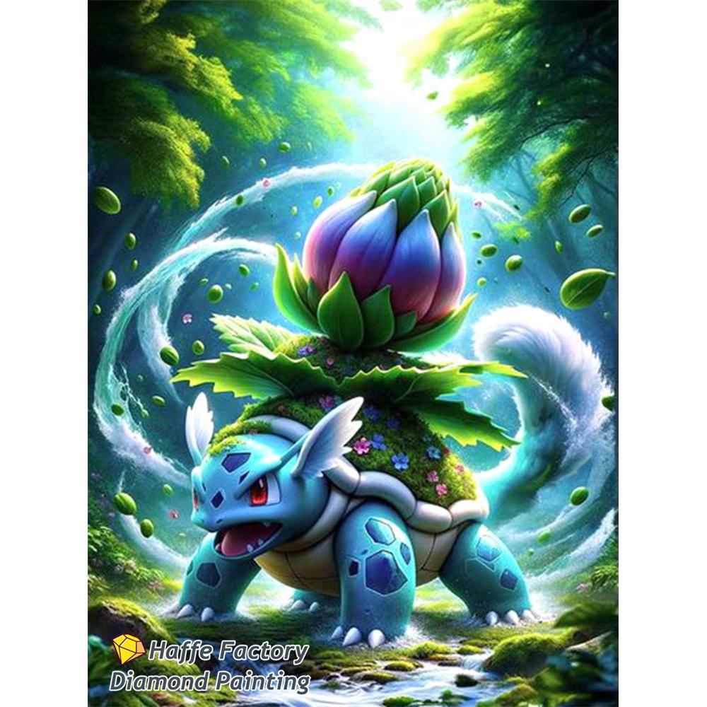 Magische Elf Snorlax Squirtle Diamond Painting Kunst Diy 5d Cartoon Eeveee Charmander Kruissteek Mozaïek Huisdecoratie Cadeau