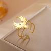Cazador Adjustable Phoenix Totem Women's Ring Stainless Steel Jewelry Gold Color Animal Open Finger Rings Gifts 2026 Trend New