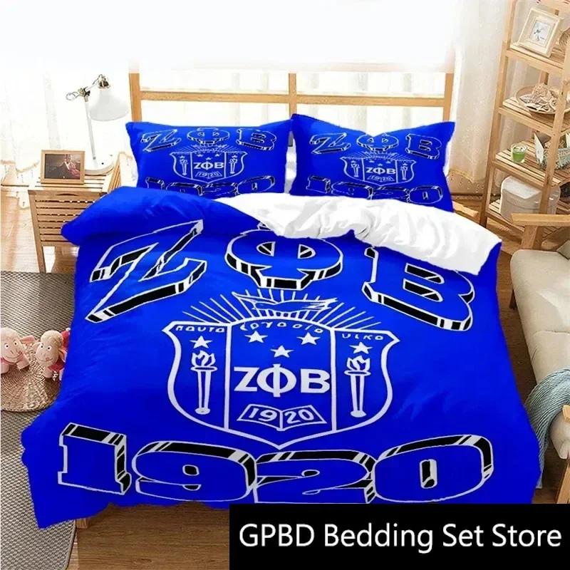 3D Print 1920 Zeta Phi Beta Society Bedding Set Double Twin King Duvet Cover Comforter Pillowcase Boys Girls Adults Bedroom