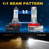 Latest H11 Light Bulb,Upgraded 900% Super Bright With Fan Cooling,60000LM Brightness, Real 1:1 Halogen Size,Plug And Play 10-Year Lifespan,