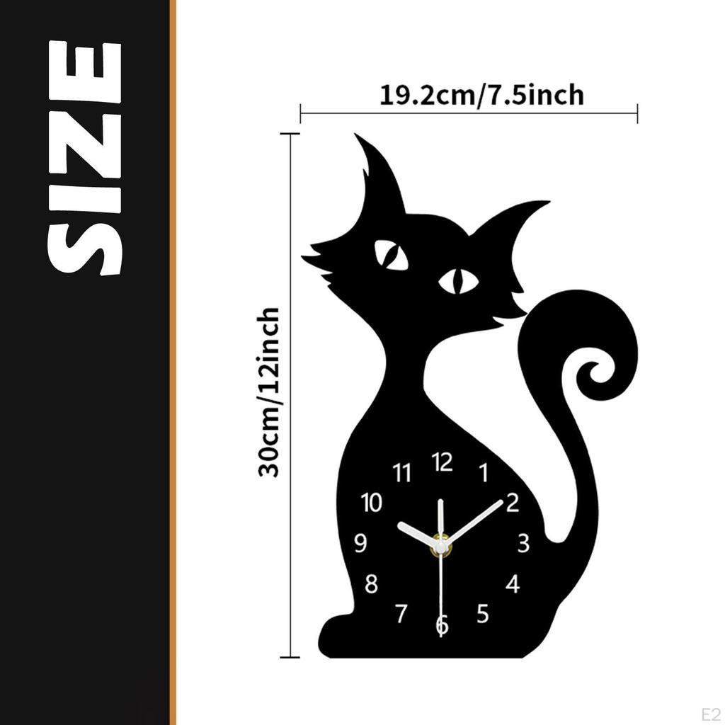 Animal Wall Clock Decorative Collection, Ornament Hanging for Office Bathroom
