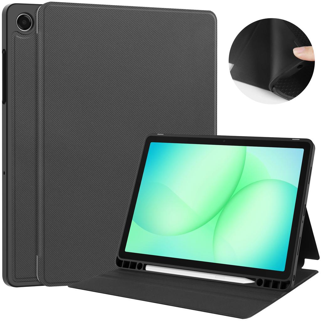 For Samsung Galaxy Tab A11+ Stand Case TPU Leather Front-Support Tablet Cover