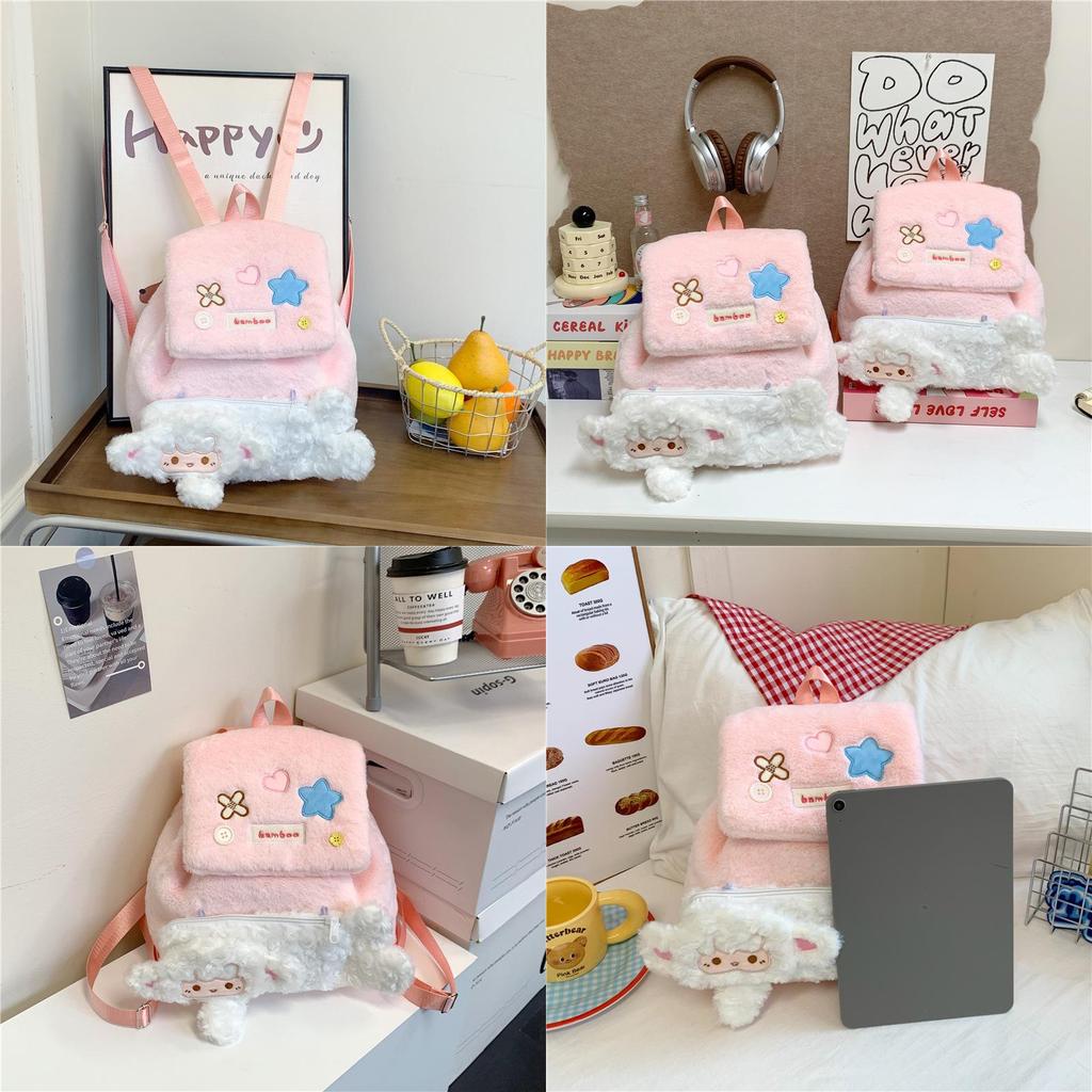 Plush Toy Backpack For Girls With And Durable Material For Daily Use