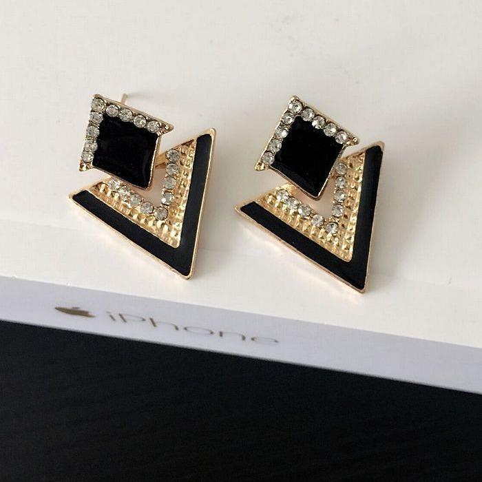 Modische geometrische Dreieck-Ohrstecker für Damen