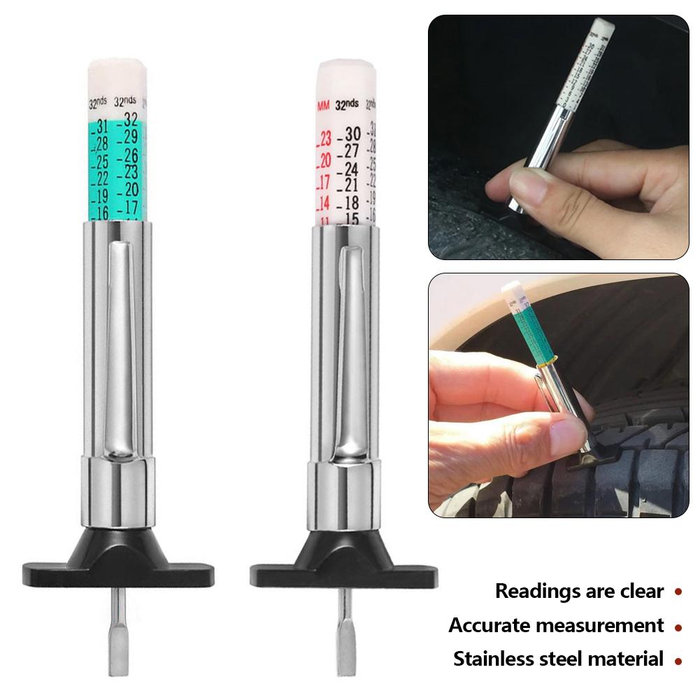Car Tyre Tire Tread Depth Gauge Meter Auto Tire Wear Detection Measuring Pen Pen Color Coded Digital Caliper Monitoring System
