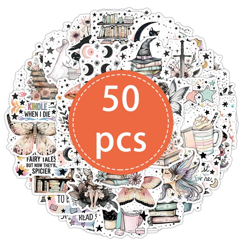 

50PCS Motivational Stickers English Inspirational Scrapbook Decals Positive Affirmation Sticker for Journals Scrapbook