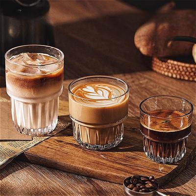 155ml/250ml/316ml Iced Latte Cup American Coffee Cup High End Cold Brew Coffee Mug Exquisite Water Bottle Juice Beverage Mugs