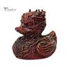 Unique Trendy Collectible Halloween Horror Duck Figurine, Devil Animal Resin Statue, Retro Gothic Style Gift Desktop Decor for Shelf Desk Car Creative