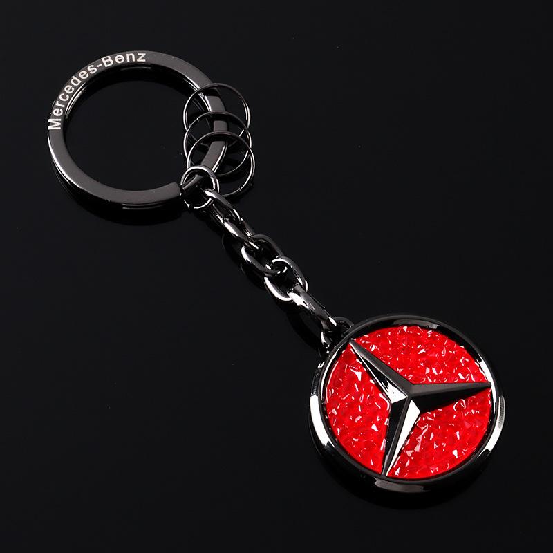 UHBKX1 2025 Hot Car Key Sticker Auto Control Keychain Badge Accessories For Mercedes Benz AMG Smart W205 C300 W203 W206 W108 W124 W126