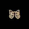 Fashion Pearl Rhinestone Brooches for Women Square Scarf Buckle Geometry Cross Brooch Pin Metal Ring Clothing Accessories