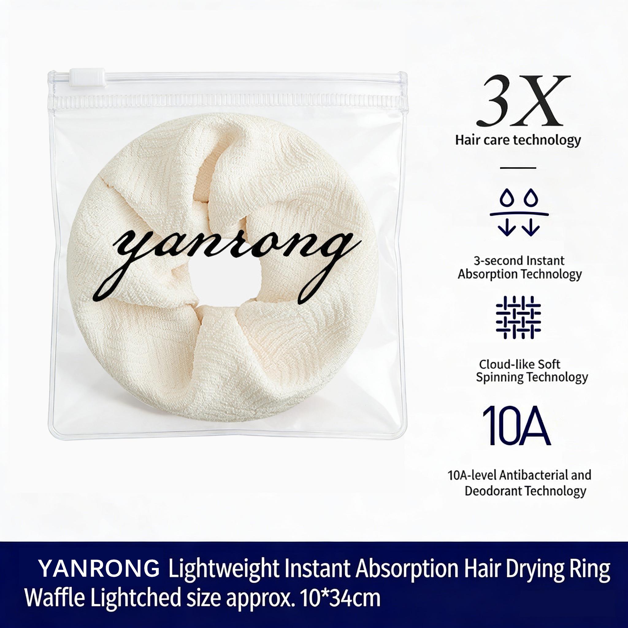 

2025 New Ultra-Absorbent Black Tech Hair Turban Scrunchie - Fast Drying & Extra Large Women Hair Ties Hair Accessoires