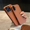 Luxus Matte Leder Handyhülle Für iPhone 16 15 14 Plus 13 12 11 Pro Max XR XS Linsenschutz Stoßfest Silikon Weiche Abdeckung