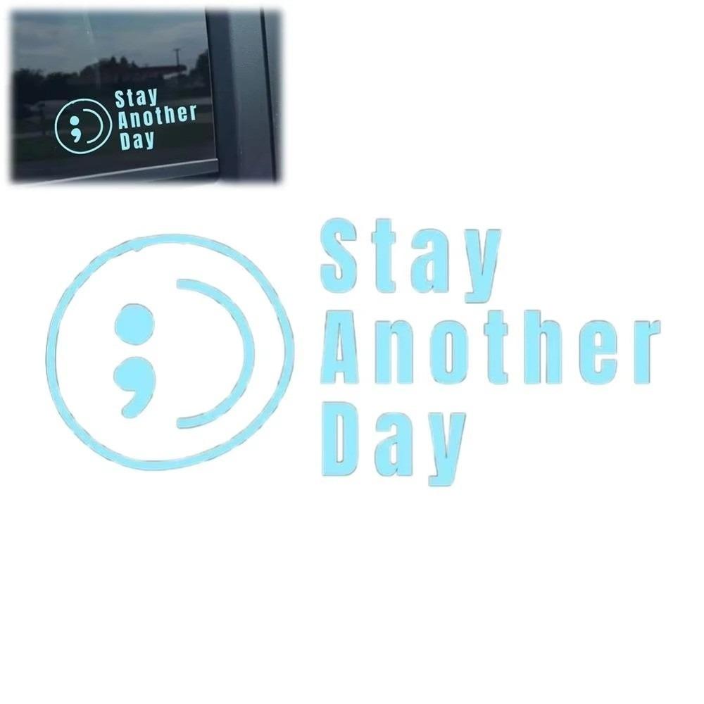 Glossy Finish SAD Stay Another Day Self Adhesive Reminder Stickers Car Decals  Vehicle Accessories