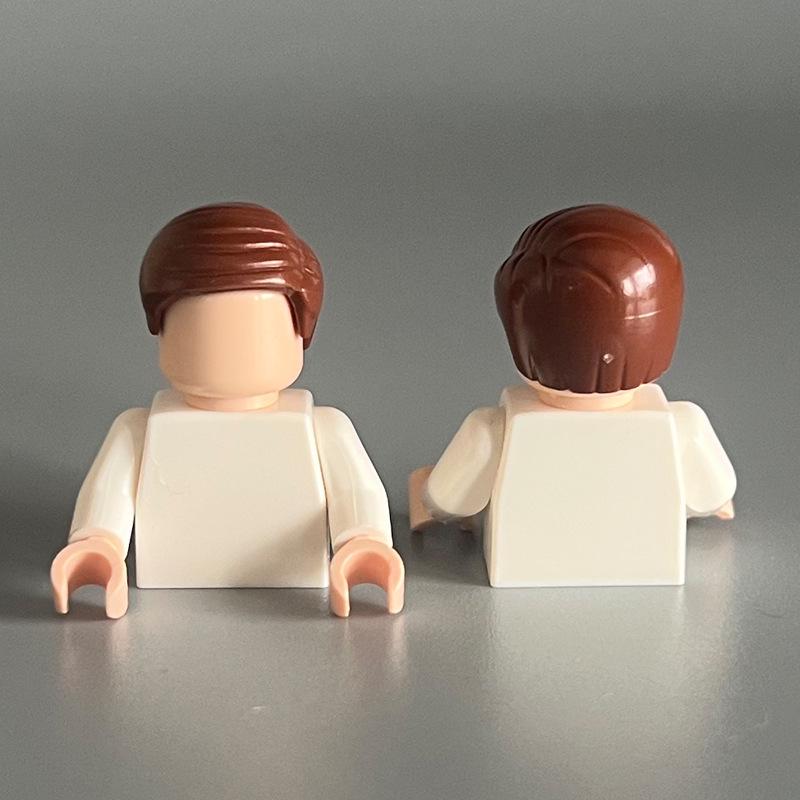 Compatible Lego Boy's Small Particle Hair Building Blocks MOC Parts DIY Assembly Toy Accessories