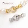 1-3Pcs/Lots Locks For Jewelry 18K Real Gold Plated Clasp For Bracelet,DIY Jewelry Making Supplies,Necklace Clasps Fasteners
