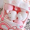 Animals Balls Sakura Bunny Plush Pillow Throw Pillow Bag of Plush Toy A Plushie Bag Pudding Toys