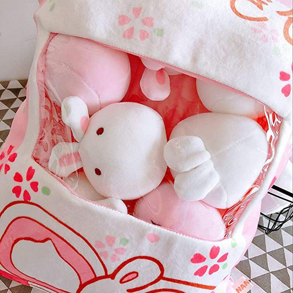 Animals Balls Sakura Bunny Plush Pillow Throw Pillow Bag of Plush Toy A Plushie Bag Pudding Toys
