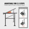 VEVOR Outdoor Handrail 74.8 kg Load Handrail Outdoor Stairs Aluminum Stair Handrail 91.4x88.9 cm Outdoor Stair Railing Transitional Range from 0 to