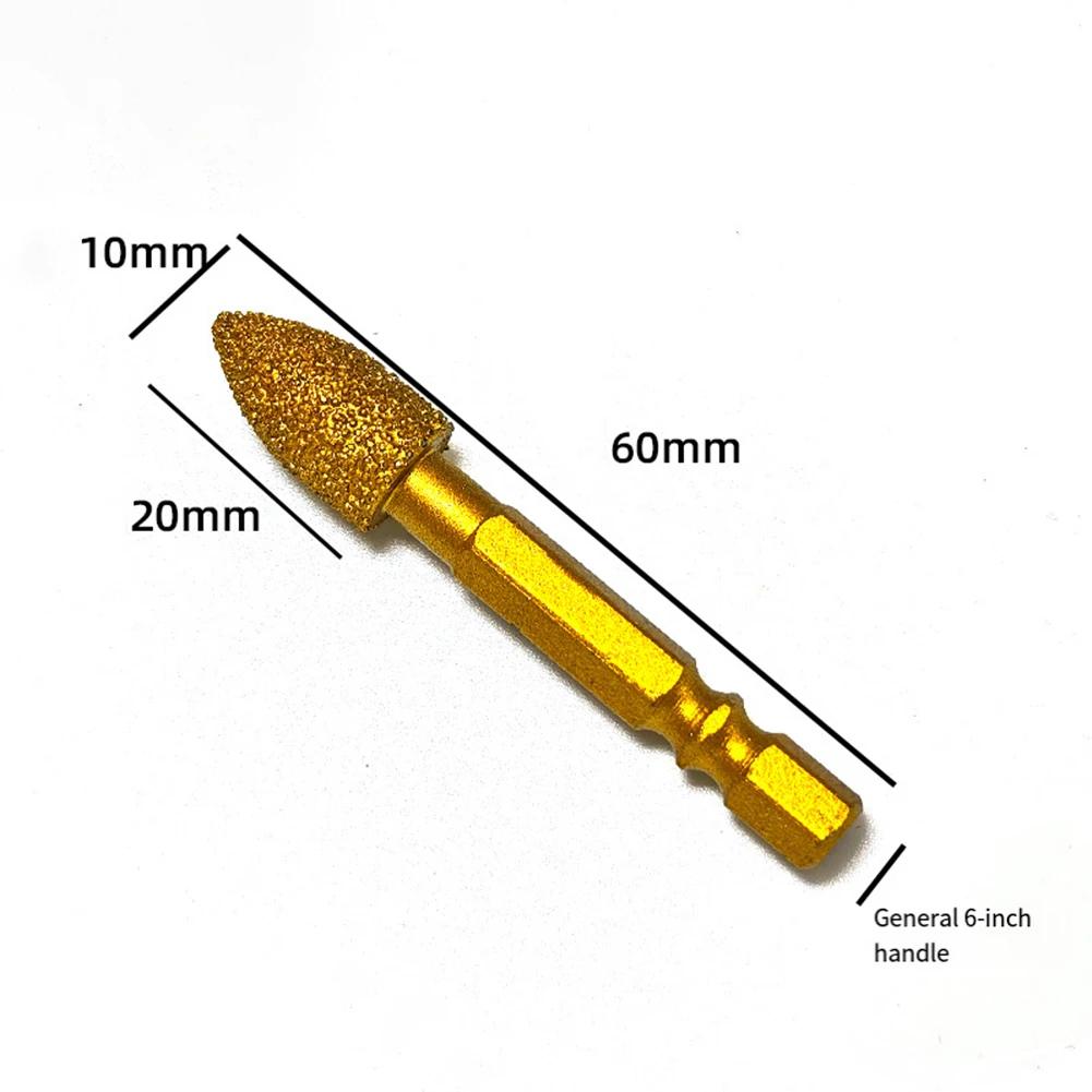 Compact Dimensions Diamond Grinding Bit Easy To Maneuver Jewelry Making Multi-functional Application 60mm Length About