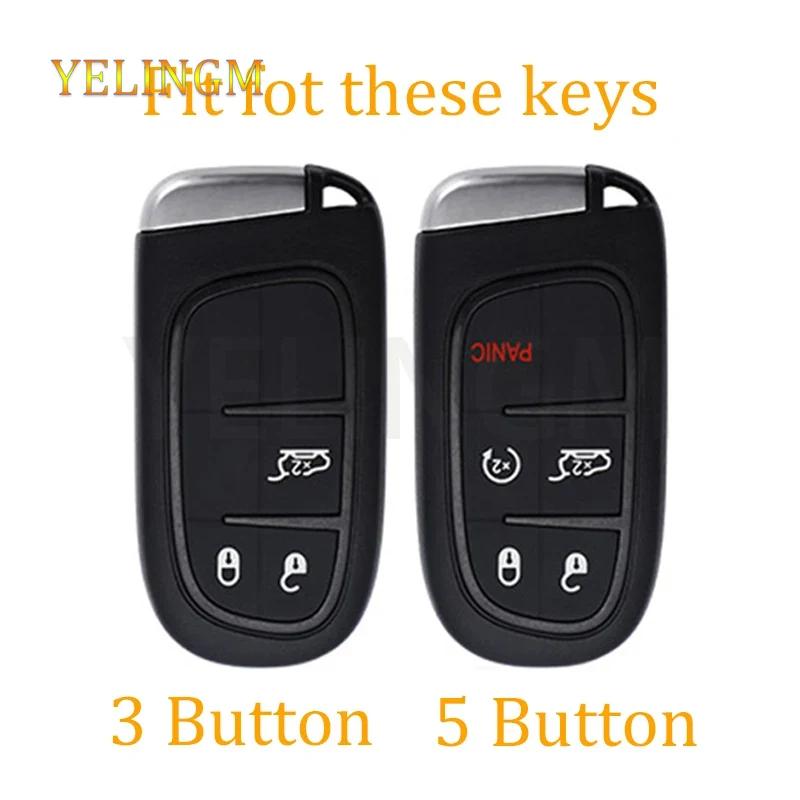 3 5 Buttons Soft Tpu Car Key Case Cover For Jeep Grand Cherokee Dodge Jcuv Dart Journey Chrysler 300C Fiat Remote Fob Keychain