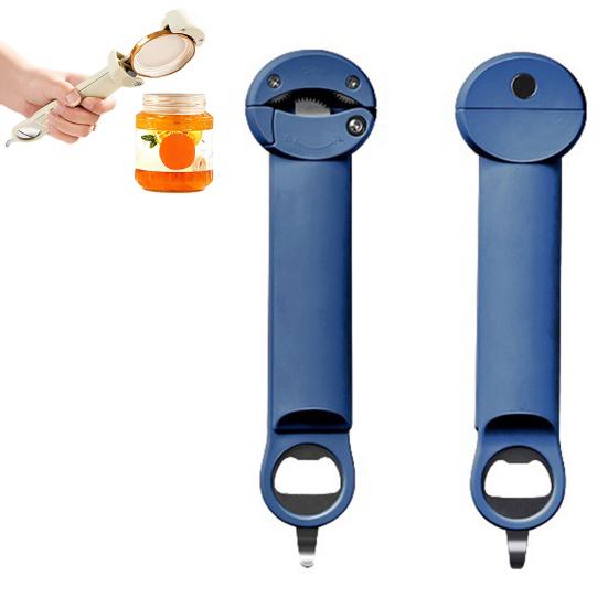 1Pc/2Pcs Beer Openers Retractable Design Adjustable Caliber Non-slip Sturdy Multifunctional Save Effort Magnetic Sucking Stainless Steel Jar