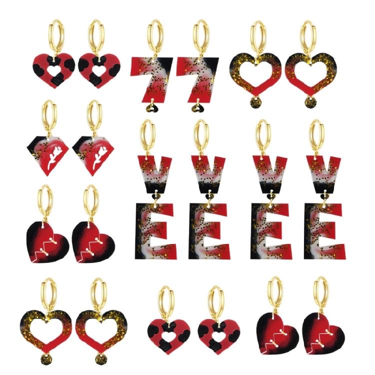 Versatile Silicone Mold Valentine’s Day Earrings Mould Handmade Jewellery Molds
