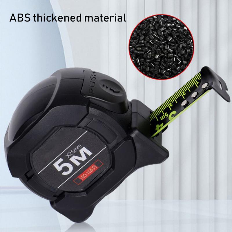 5/7.5/10M Metric Measuring Tape Self Locking Fluorescent Steel Tape Measure High Precision Wear-resistant Ruler Measuring Tools