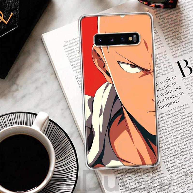 One P-Punch-Man Saitama King Cover For Samsung Galaxy S8 S9 Plus S10 Lite Note 8 9 10 Pro 20 Ultra S7 Edge M11 M21 M32 M51 Print