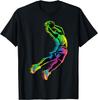 Rainbow Basketball Player Dunk T-shirt