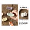 TVETE Fava Bean Chopstick Rests - Japanese Style Hashioki [Set of 4] - Ceramic Chopstick Holders, Oval Pillow, Japanese Tableware, Chopstick Rest