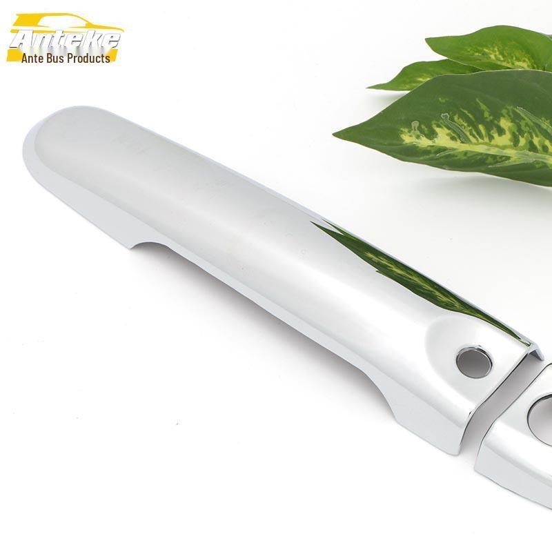 Compatible with 2011-2016 New Sunny: Car Door Handle Chrome Trim, Armrest Sticker, and Handshake Buckle.