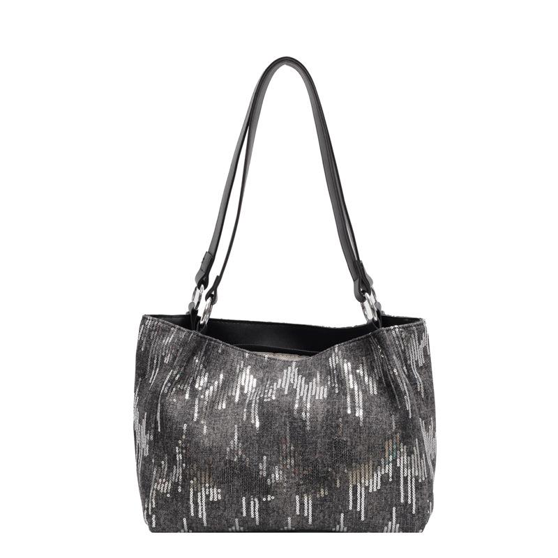 Popular Denim Women's Bags New Casual Simple Large Capacity Shoulder Underarm Bag Portable Tote Bag
