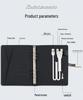 A5 Multi-Function Business Notebook with USB Charging & Luminous Logo USB Drive
